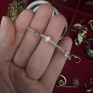 Stunning green Swarovski bracelet